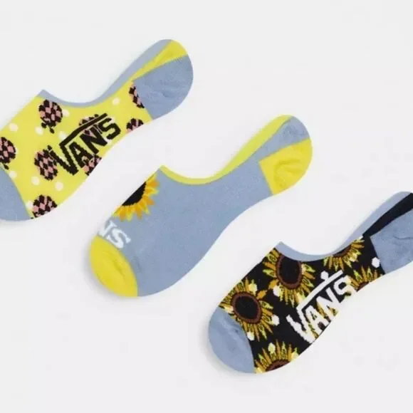 Vans Sunflower Mix 3PK Socks- Multi - Picture 2 of 7